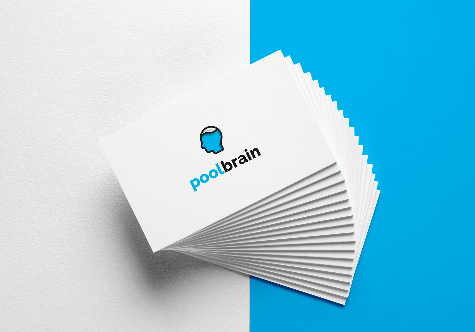 poolbrain logo design